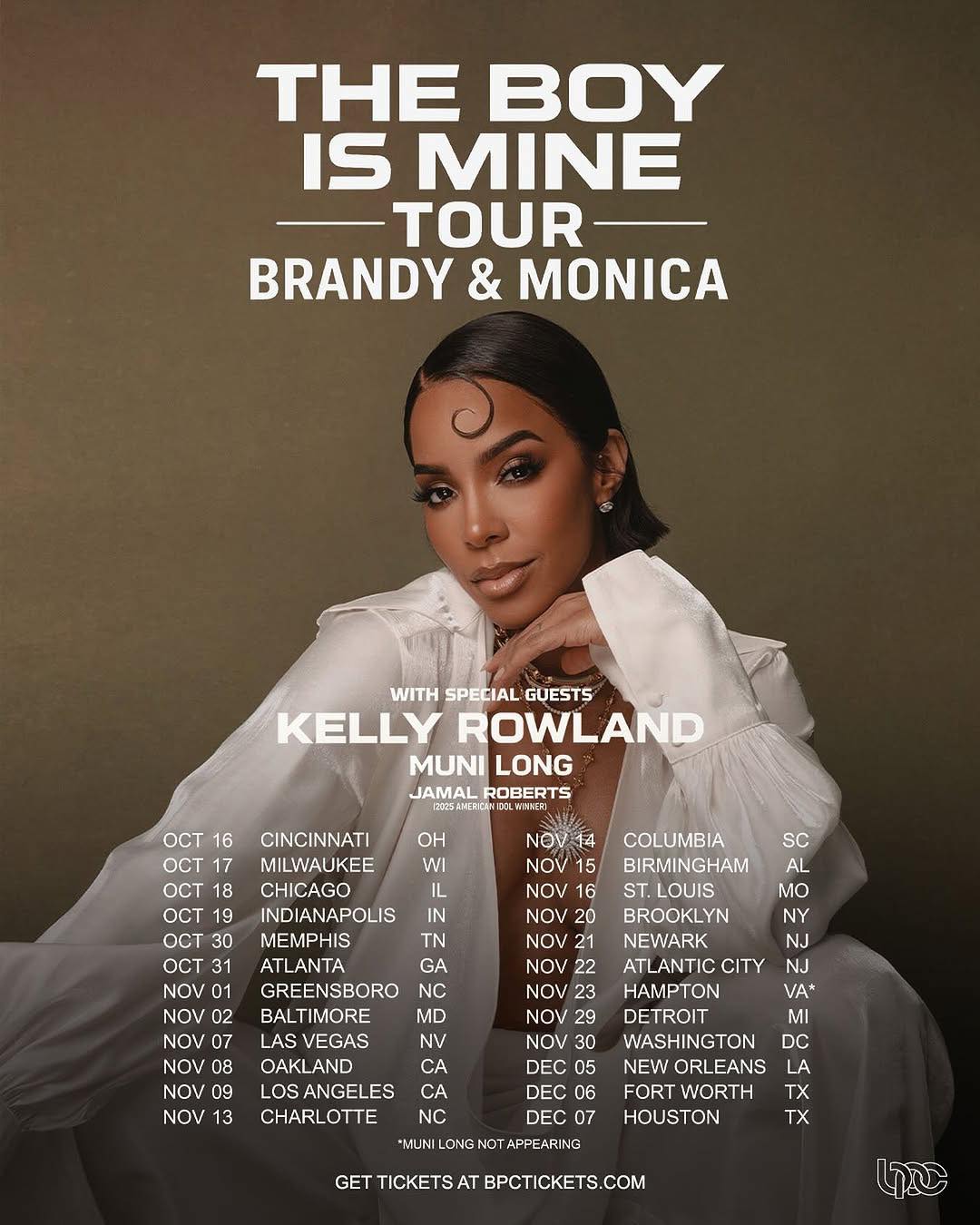 Kelly Rowland The Boy Is Mine Tour Poster 2025